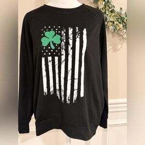 Sr. Patty’s Day Light Weight Black Sweatshirt style  Size S